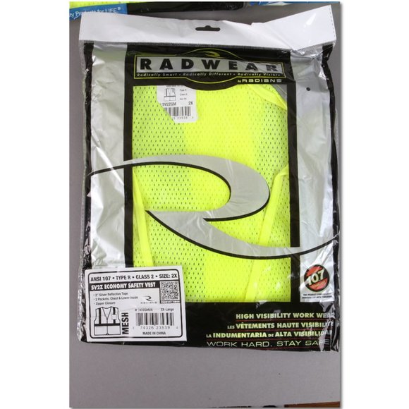 Lot of 5 safety vests size 2XL Aware Wear S363P Radwear SV2ZGM2X BRAND NEW!!! - Picture 3 of 6